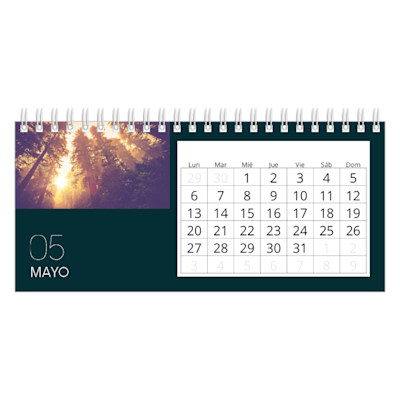 Ejemplo de página 5, Calendarios de escritorio personalizados, opción 21