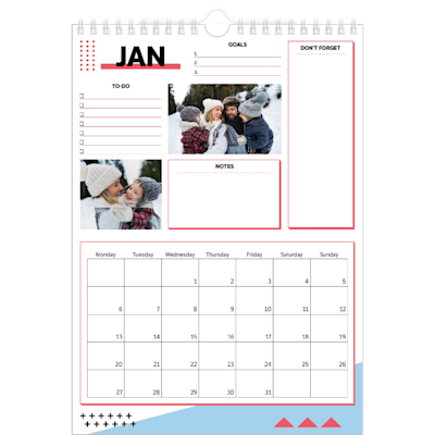Example of page 1, Custom Wall Calendars, option 20