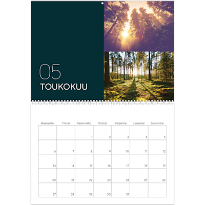 Esimerkki sivusta 5, Seinäkalenterit, vaihtoehto 19