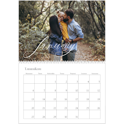 Esimerkki sivusta 1, Seinäkalenterit, vaihtoehto 6