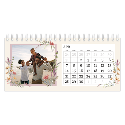 Example of page 4, Desk Calendars, option 6