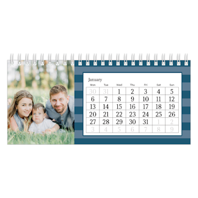 Example of page 1, Custom Desk Calendars, option 7