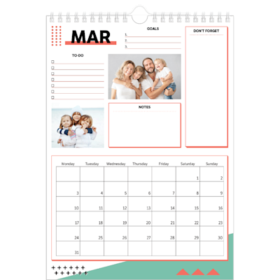 Example of page 3, Custom Wall Calendars, option 20
