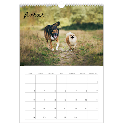 Exemple de page 2, Calendrier mural, option 7