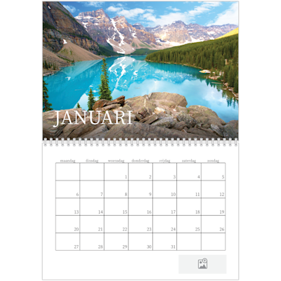 Voorbeeld van pagina 1, Fotoglans wandkalenders, optie 3