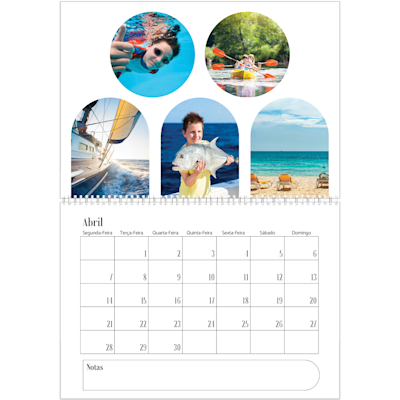 Exemplo de página 4, Calendários de parede, opção 21