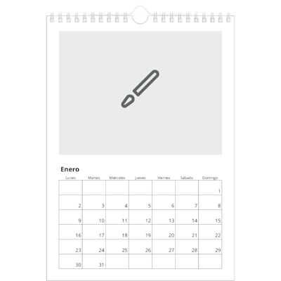 Ejemplo de página 1, Calendarios de pared personalizados, opción 1