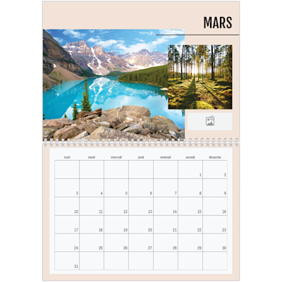 Exemple de page 3, Calendrier mural, option 15