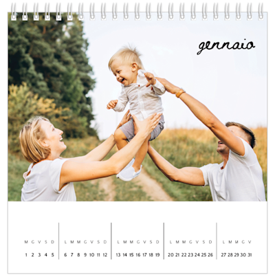 Esempio di pagina 1, Calendari da tavolo personalizzati, opzione 8