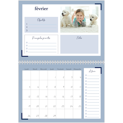 Exemple de page 2, Calendrier mural, option 20