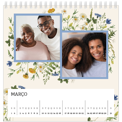 Exemplo de página 3, Calendários de mesa personalizados, opção 22