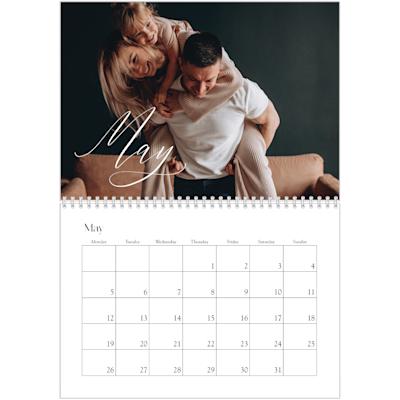 Example of page 5, Custom Wall Calendars, option 8