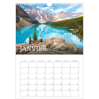 Exemple de page 1, Calendrier mural, option 8