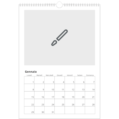 Esempio di pagina 1, Calendari da parete, opzione 3