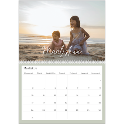 Esimerkki sivusta 3, Seinäkalenterit, vaihtoehto 23