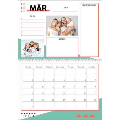 Beispiel für Seite 3, Wandkalender 2026, Option 17