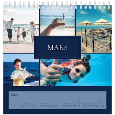 Exemple de page 3, Calendriers de bureau personnalisés, option 2