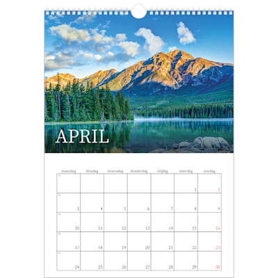 Voorbeeld van pagina 4, Wandkalenders 2026, optie 18