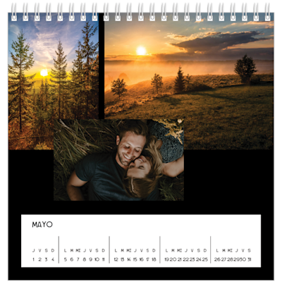 Ejemplo de página 5, Calendarios de mesa personalizados, opción 3