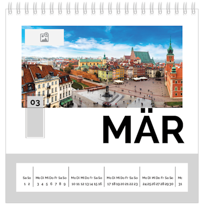 Beispiel für Seite 3, Tischkalender 2026, Option 7