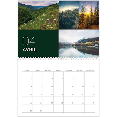 Exemple de page 4, Calendrier mural, option 5