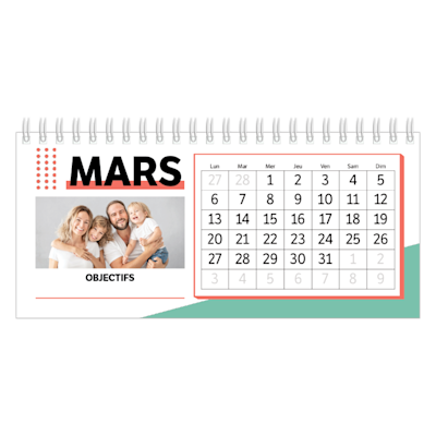 Exemple de page 3, Calendriers de bureau personnalisés, option 15