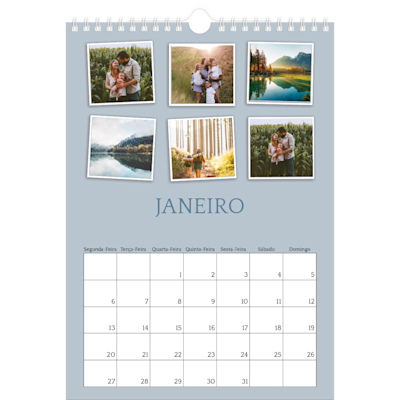 Exemplo de página 1, Calendários de parede, opção 17