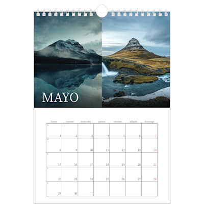 Ejemplo de página 5, Calendarios de pared, opción 6