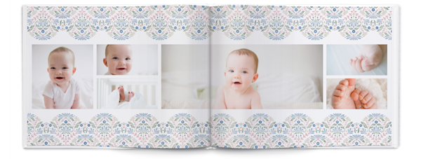 Exemplo de página 2, Álbuns fotográficos personalizados, opção 6