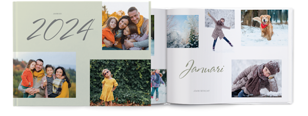 Voorbeeld van pagina 1, Gepersonaliseerde fotoboeken, optie 22