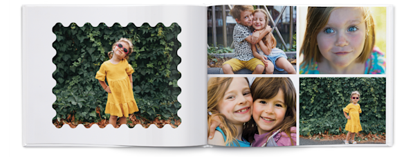 Exemplo de página 4, Álbuns fotográficos personalizados, opção 15