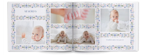 Exemplo de página 4, Álbuns fotográficos personalizados, opção 6