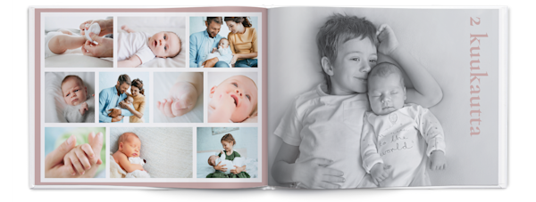 Esimerkki sivusta 3, Uniikit valokuvakirjat, vaihtoehto 7