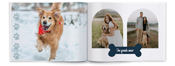 Exemplo de página 2, Álbuns fotográficos personalizados, opção 23