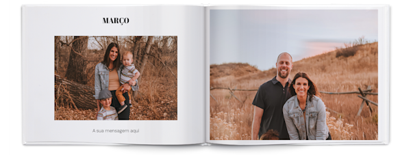 Exemplo de página 3, Álbuns fotográficos personalizados, opção 17
