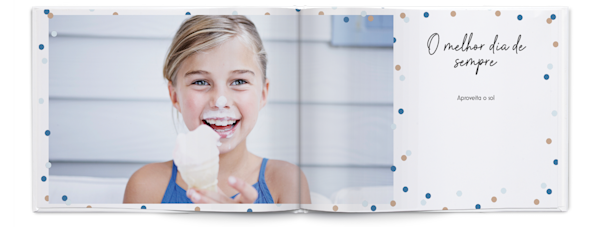 Exemplo de página 3, Álbuns fotográficos personalizados, opção 8