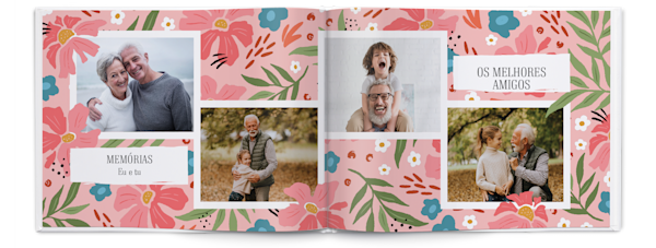 Exemplo de página 4, Álbuns fotográficos personalizados, opção 12