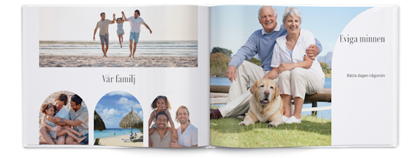 Exempel på sida 3, Specialdesignade fotoböcker, alternativ 16