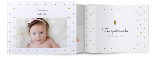 Exemplo de página 1, Álbuns fotográficos personalizados, opção 4