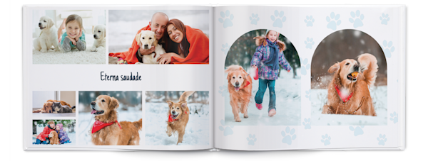 Exemplo de página 4, Álbuns fotográficos personalizados, opção 23