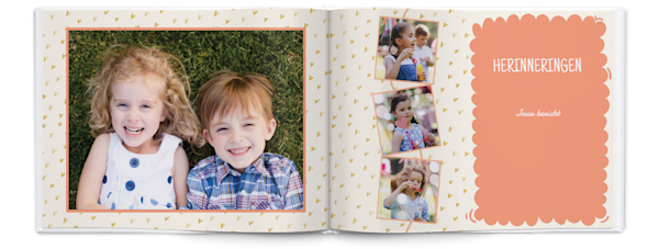 Voorbeeld van pagina 2, Gepersonaliseerde fotoboeken, optie 23