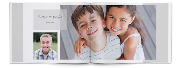 Exemplo de página 3, Álbuns fotográficos personalizados, opção 9