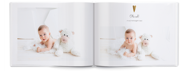 Exemplo de página 5, Álbuns fotográficos personalizados, opção 4