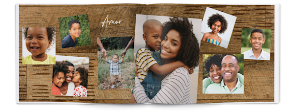 Exemplo de página 5, Álbuns fotográficos personalizados, opção 16