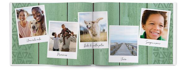 Exemplo de página 3, Álbuns fotográficos personalizados, opção 16