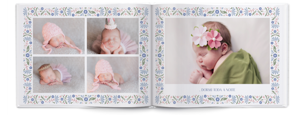 Exemplo de página 5, Álbuns fotográficos personalizados, opção 6