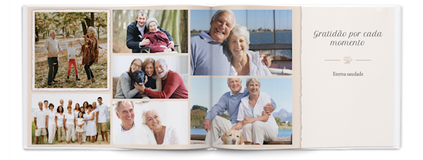 Exemplo de página 3, Álbuns fotográficos personalizados, opção 20