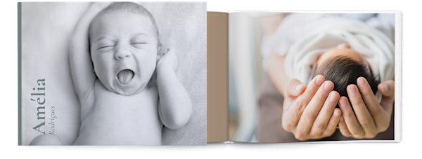 Exemplo de página 1, Álbuns fotográficos personalizados, opção 7