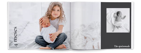 Exemplo de página 5, Álbuns fotográficos personalizados, opção 7