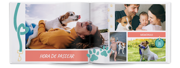 Exemplo de página 5, Álbuns fotográficos personalizados, opção 22